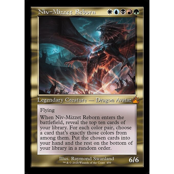 RVR_459 Niv-Mizzet Reborn Retro Frame MTG Magic: The Gathering: Ravnica Remastered Mythical