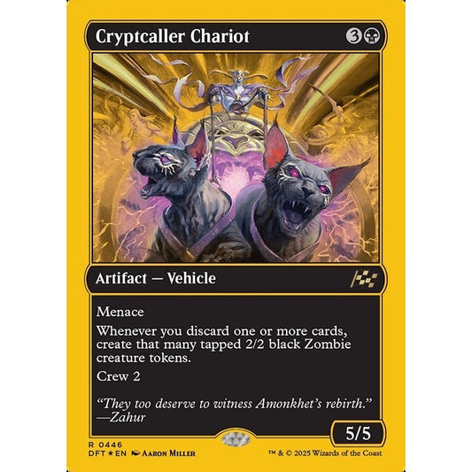 DFT_446 Cryptcaller Chariot **First Place Foils* Aetherdrift* MTG Magic: The Gathering_Rare