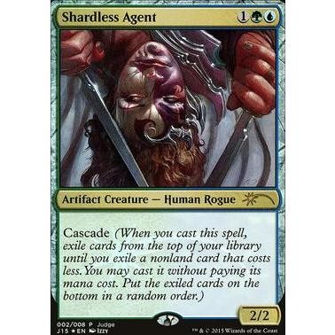 J15_002 Shardless Agent (Judge Foil): Promotional MTG Magic: The Gathering