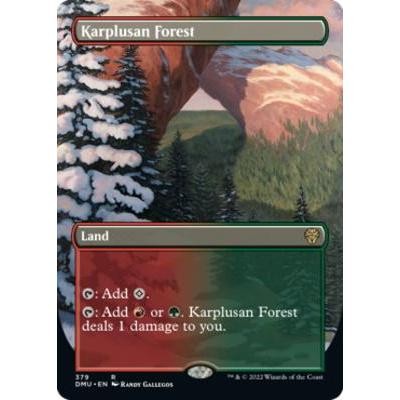 DMU_379 Karplusan Forest *Borderless BL* MTG Magic: The Gathering: Dominaria United_Rare