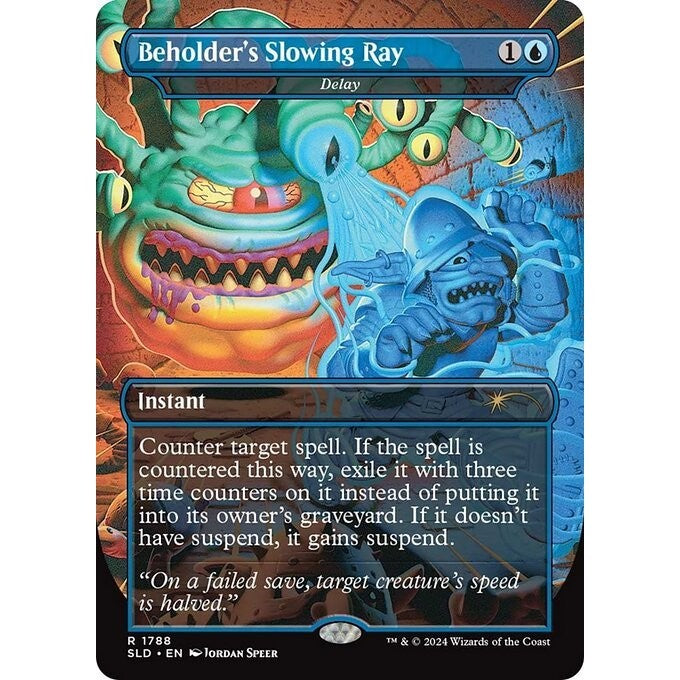 SLD_1788 Beholder's Slowing Ray // Delay MTG Magic: The Gathering: Secret Lair: D&D Beholder I_Rare