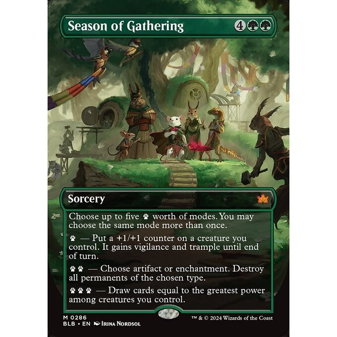 BLB_286 Season of Gathering *Borderless BL* MTG Magic: The Gathering: Bloomburrow_Mythic