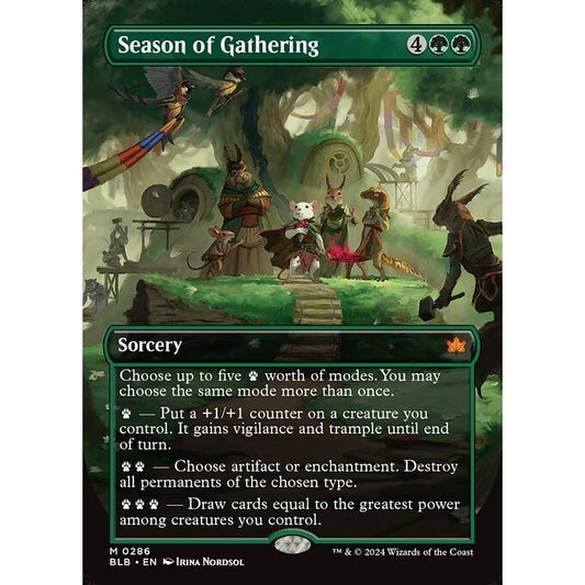 BLB_286 Season of Gathering *Borderless BL* MTG Magic: The Gathering: Bloomburrow_Mythic