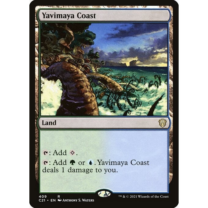 C21_409 Yavimaya Coast MTG Magic: the Gathering Commander 2021 Rare