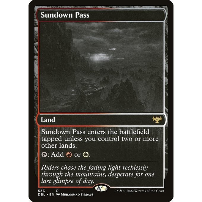 DBL_533 Sundown Pass MTG Magic: The Gathering: Innistrad: Double Feature Rare