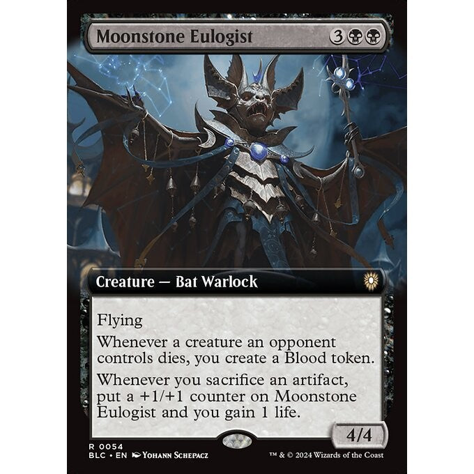 BLC_054 Moonstone Eulogist *Extended Art* MTG Magic: The Gathering: Bloomburrow Commander_Rare