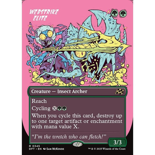 DFT_345 Webstrike Elite **RUDE RIDERS BL Borderless* Aetherdrift * MTG Magic: The Gathering_Rare
