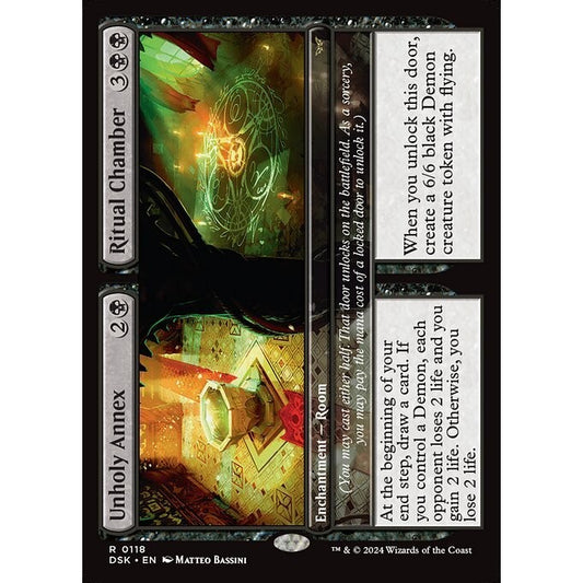 DSK_118 Unholy Annex // Ritual Chamber MTG Magic: The Gathering: Duskmourn_Rare