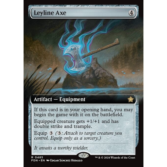FDN_485 Leyline Axe *Extended Art EA* MTG Magic: The Gathering: Foundations_Rare