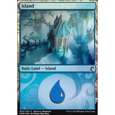 B10_010 Island (Ravnica Weekend - B10 Foil): Promotional MTG Magic: The Gathering
