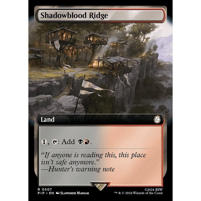 PIP_507 Shadowblood Ridge *Extended Art EA* MTG Magic: The Gathering: Fallout_Rare