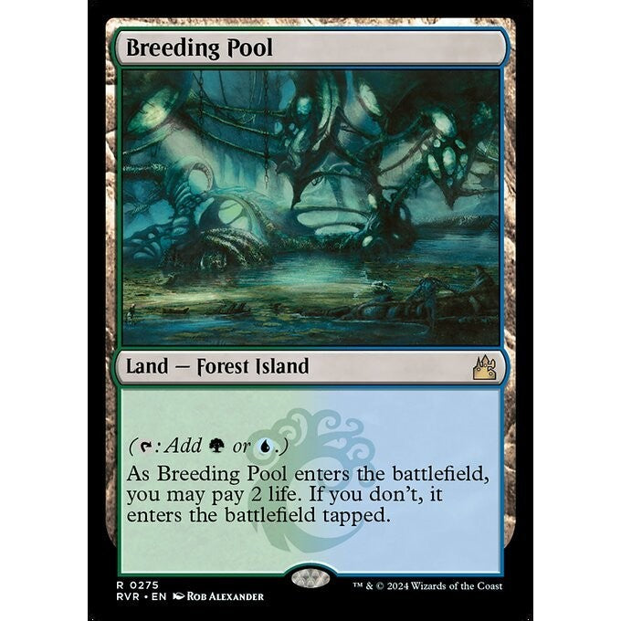 RVR_275 Breeding Pool  *FOIL* MTG Magic: The Gathering: Ravnica Remastered Rare