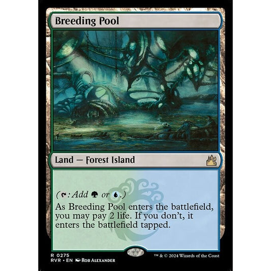 RVR_275 Breeding Pool  *FOIL* MTG Magic: The Gathering: Ravnica Remastered Rare