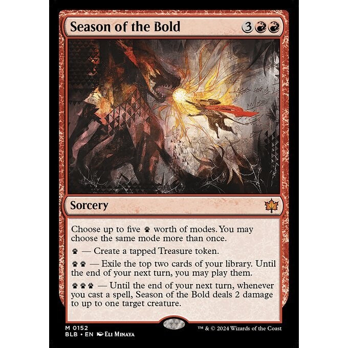 BLB_152 Season of the Bold MTG Magic: The Gathering: Bloomburrow_Mythic