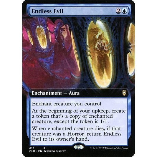 CLB_615 Endless Evil *Extended Art EA* MTG Magic: The Gathering: Commander Legends: Baldur's Gate_Rare