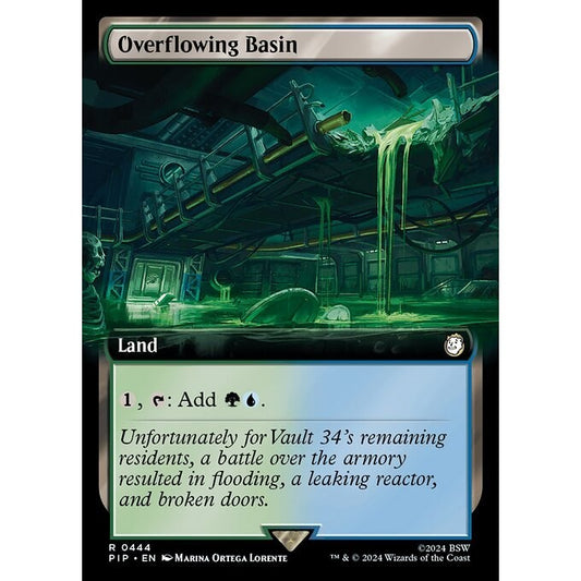 PIP_444 Overflowing Basin *Extended Art EA* MTG Magic: The Gathering: Fallout_Rare