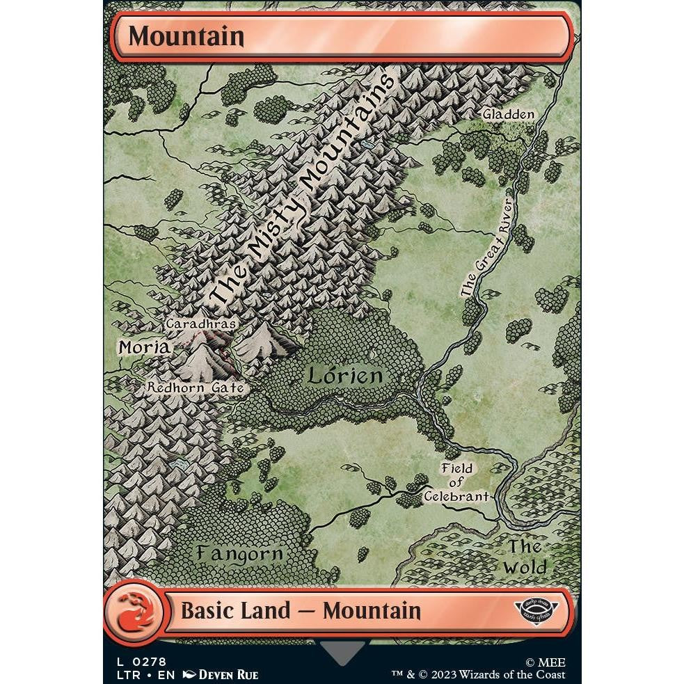 Lord OF THE RINGS MAP LANDS BASIC LAND Surge FoilS Choose Your Cards MTG Magic: The Gathering LTR