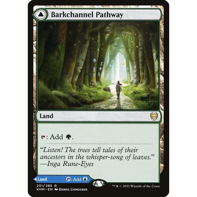 PLIST_KHM_251 Barkchannel Pathway *The List* MTG Magic: The Gathering: Kaldheim_Rare