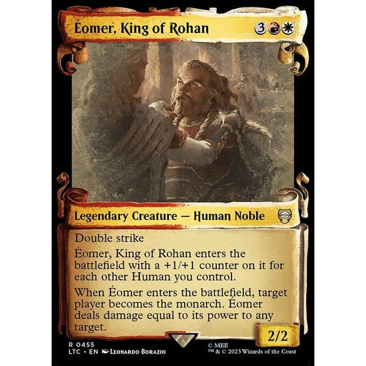 LTC_455 Éomer, King of Rohan MTG Magic: The Gathering: Lord of the Rings Scroll Frame Rare