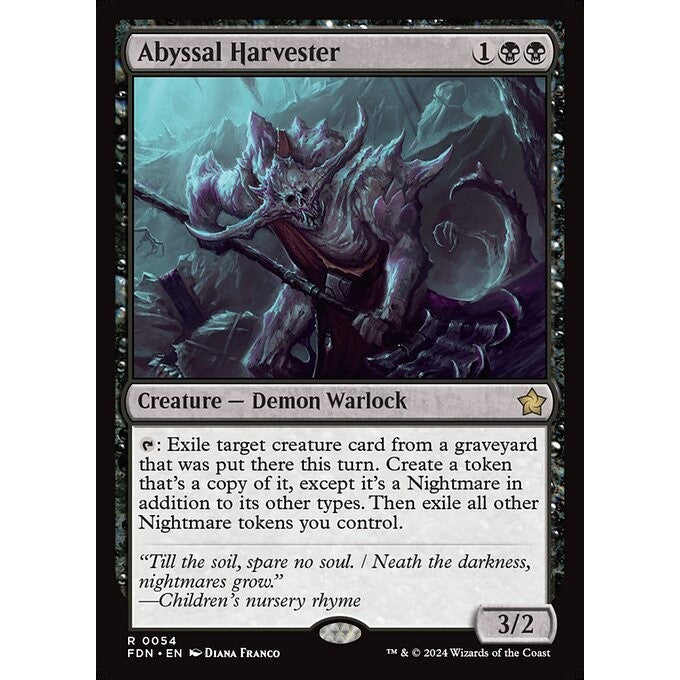 FDN_054 Abyssal Harvester MTG Magic: The Gathering: Foundations_Rare