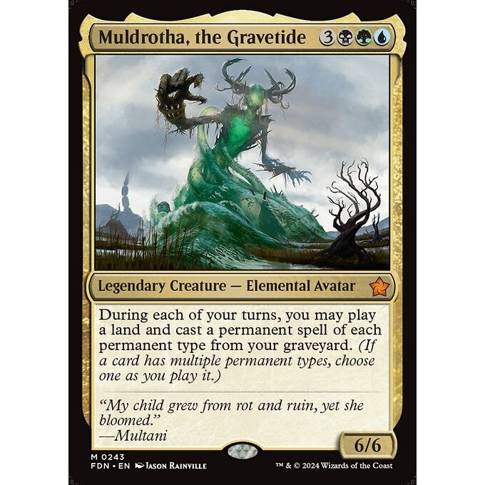 FDN_243 Muldrotha, the Gravetide MTG Magic: The Gathering: Foundations_Mythic