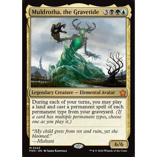FDN_243 Muldrotha, the Gravetide MTG Magic: The Gathering: Foundations_Mythic