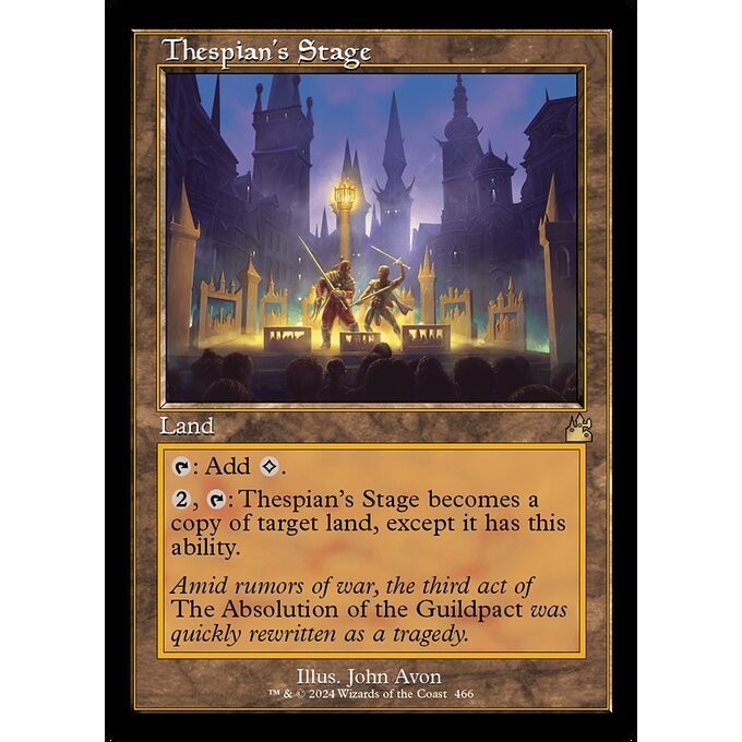 RVR_466 Thespian's Stage Retro Frame MTG Magic: The Gathering: Ravnica Remastered Rare