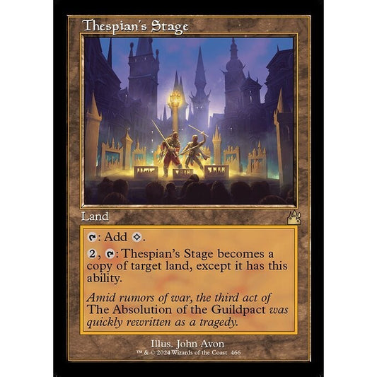 RVR_466 Thespian's Stage Retro Frame MTG Magic: The Gathering: Ravnica Remastered Rare
