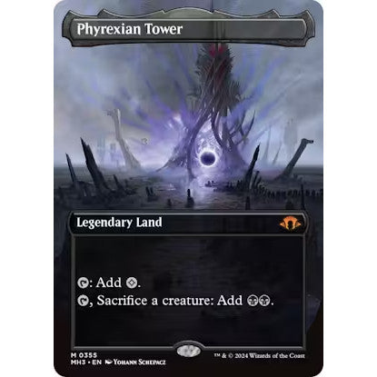 MH3_355 Phyrexian Tower *Borderless EA BL* MTG Magic: The Gathering: Modern Horizons 3_Mythic