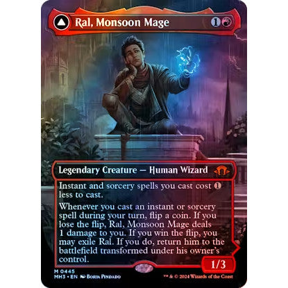 MH3_445 Ral, Monsoon Mage // Ral, Leyline Prodigy *Flip Planeswalker* MTG Magic: The Gathering: Modern Horizons 3_Mythic