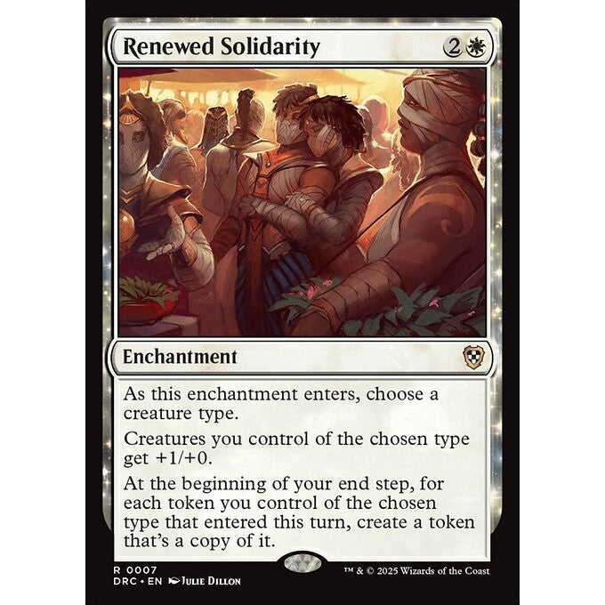DRC_007 Renewed Solidarity *Aetherdrift Commander* MTG Magic: The Gathering_Rare