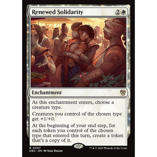 DRC_007 Renewed Solidarity *Aetherdrift Commander* MTG Magic: The Gathering_Rare