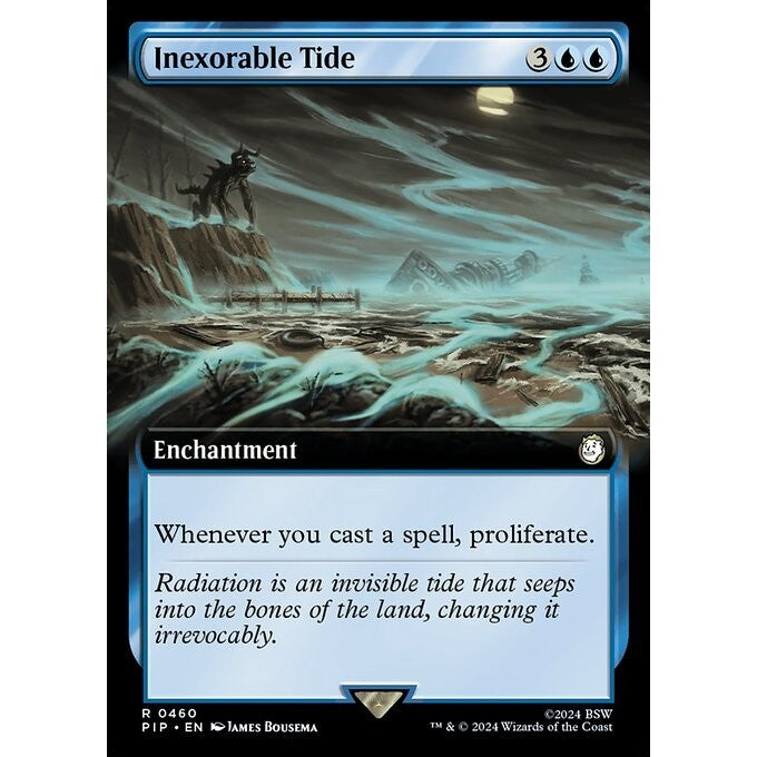 PIP_460 Inexorable Tide *Extended Art EA* MTG Magic: The Gathering: Fallout_Rare