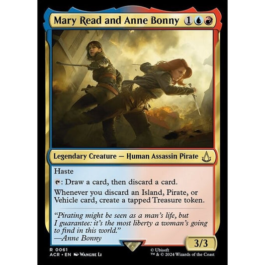 ACR_061 Mary Read and Anne Bonny MTG Magic: The Gathering: Assassin's Creed_Rare