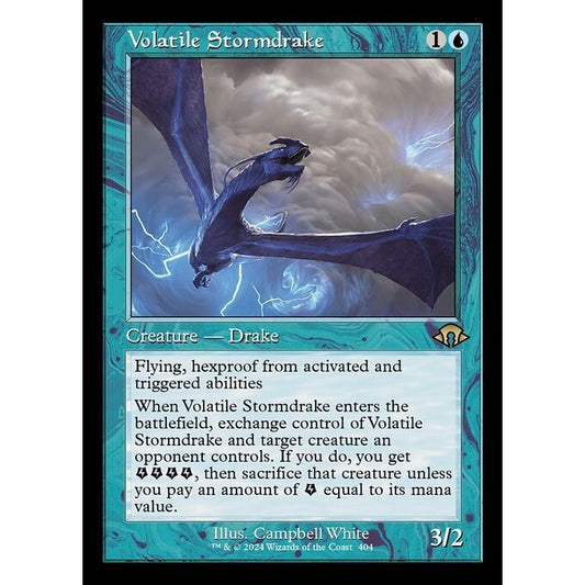 MH3_404 Volatile Stormdrake *Classic Retro Print* MTG Magic: The Gathering: Modern Horizons 3_Rare