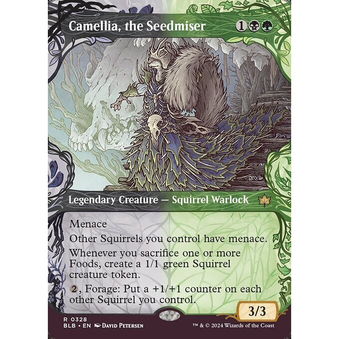 BLB_328 Camellia, the Seedmiser *Showcase* MTG Magic: The Gathering: Bloomburrow_Rare
