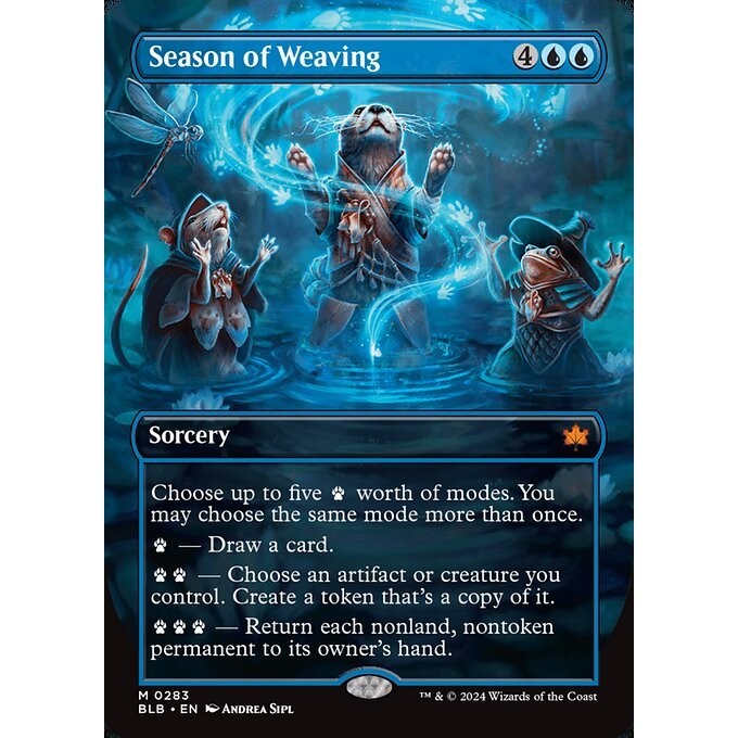 BLB_283 Season of Weaving *Borderless BL* MTG Magic: The Gathering: Bloomburrow_Mythic