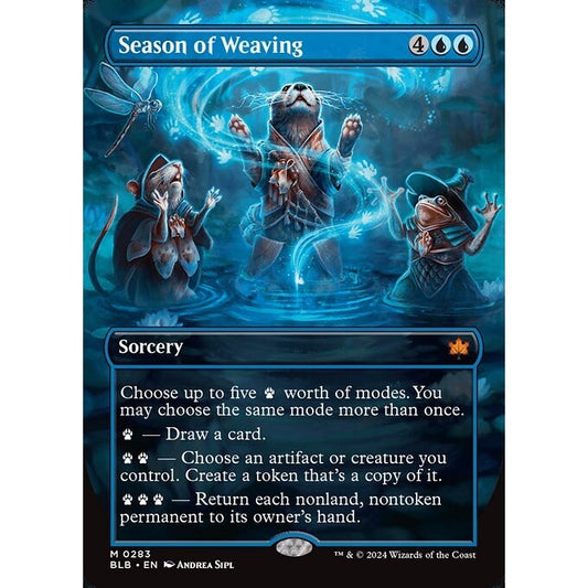 BLB_283 Season of Weaving *Borderless BL* MTG Magic: The Gathering: Bloomburrow_Mythic