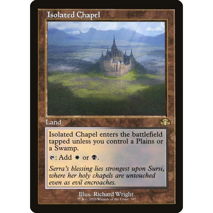 DMR_397 Isolated Chapel *Retro Frame* MTG Magic: The Gathering: Dominaria Remastered: Rare