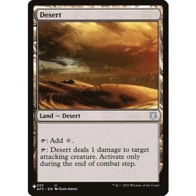 AFC_233 Desert *The List / Mystery Box* MTG Magic: The Gathering_Uncommon