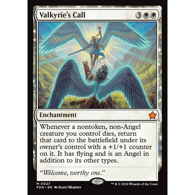 FDN_027 Valkyrie's Call MTG Magic: The Gathering: Foundations_Mythic