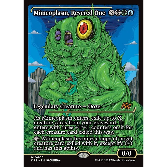 DFT_405 Mimeoplasm, Revered One *Japanese Showcase SC* Aetherdrift MTG Magic: The Gathering_Mythic