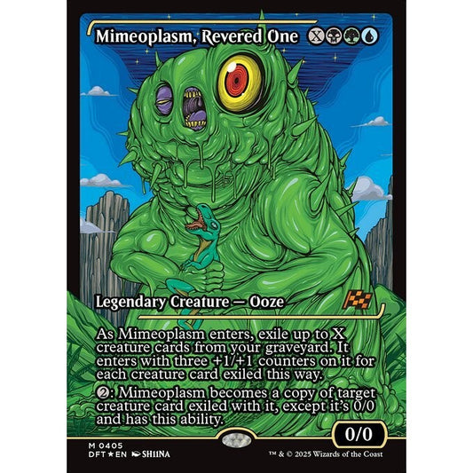 DFT_405 Mimeoplasm, Revered One *Japanese Showcase SC* Aetherdrift MTG Magic: The Gathering_Mythic
