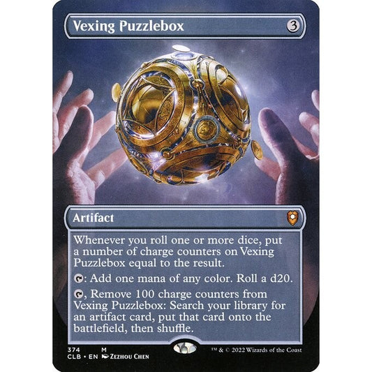 CLB_374 Vexing Puzzlebox *Borderless BL* MTG Magic: The Gathering: Commander Legends: Baldur's Gate_Mythic