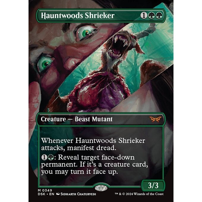 DSK_349 Hauntwoods Shrieker *Borderless BL* MTG Magic: The Gathering: Duskmourn_Mythic