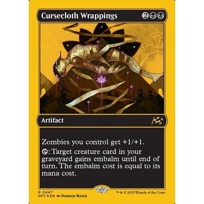 DFT_447 Cursecloth Wrappings **First Place Foils* Aetherdrift* MTG Magic: The Gathering_Rare