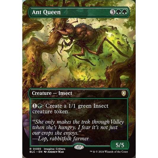 BLC_080 Ant Queen *Imagine: Critters EA* MTG Magic: The Gathering: Bloomburrow Commander_Rare