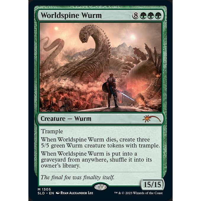 SLD_1305 Worldspine Wurm MTG Magic: The Gathering: Secret Lair Artist Series: Ryan Alexander Lee_Mythic