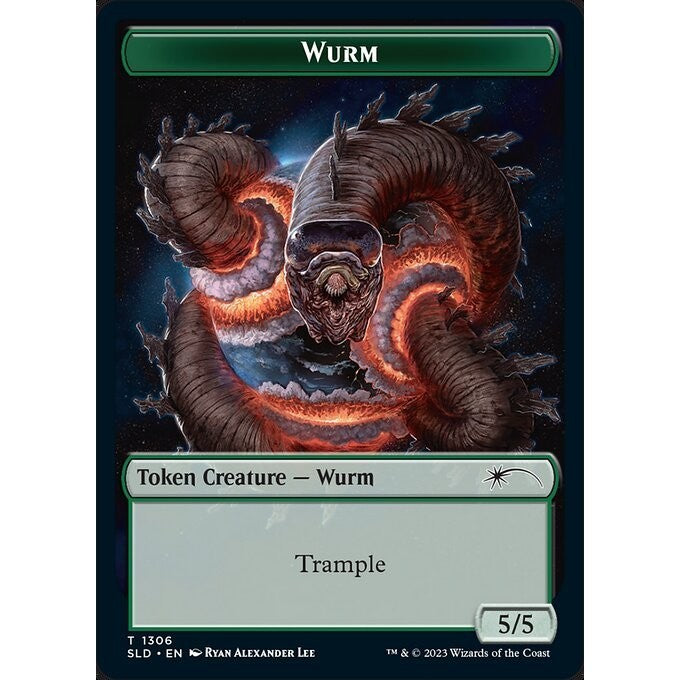 SLD_1306 Wurm Token MTG Magic: The Gathering: Secret Lair Artist Series: Ryan Alexander Lee_Rare