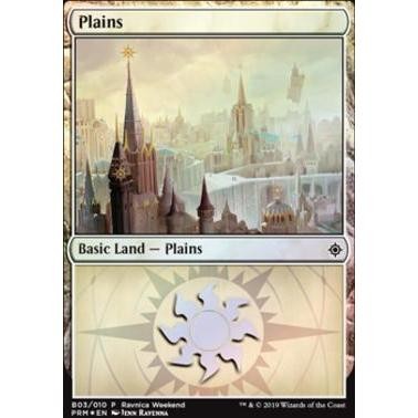 B03_010 Plains (Ravnica Weekend - B03 Foil): Promotional MTG Magic: The Gathering